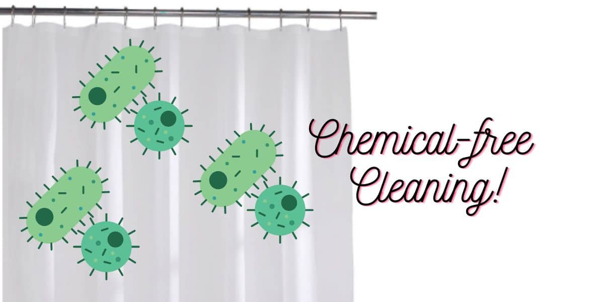 cleaning shower curtain liner using baking soda