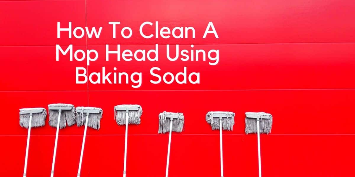 How to clean a mop head using baking soda