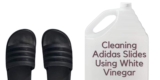 Cleaning My Stinky Adidas Slides Using Vinegar